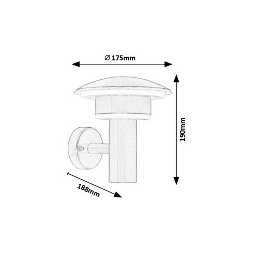 Rabalux - LED Kültéri fali lámpa LED/9W/230V IP44 1000lm 4000K