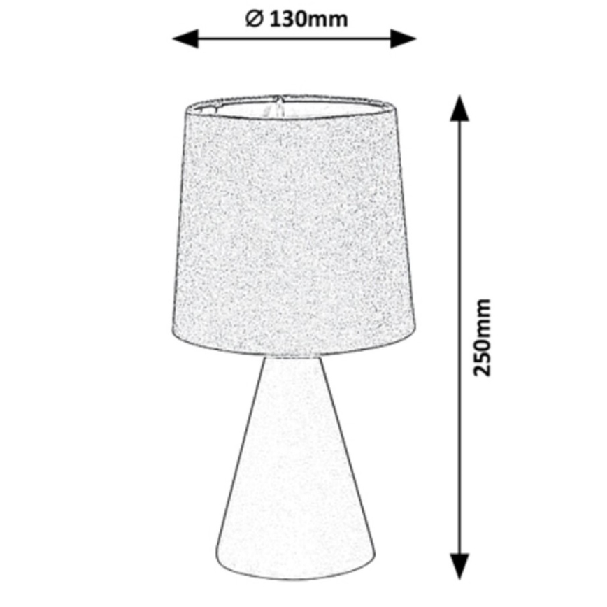 Rabalux - Asztali lámpa 1xE14/40W/230V szürke