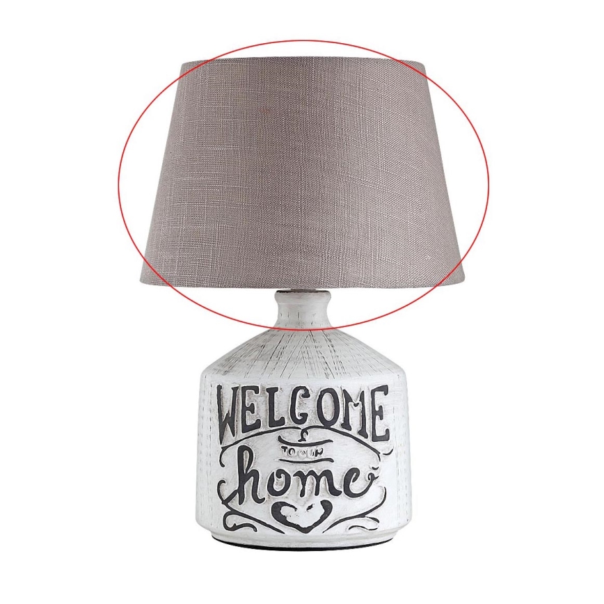 Rabalux - Cserebúra asztali lámpához PETRA E14 barna/fehér