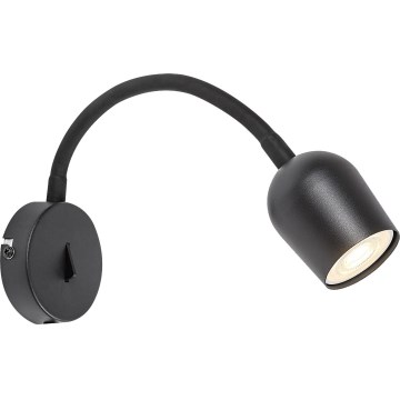 Rabalux - Fali spotlámpa 1xGU10/15W/230V fekete