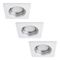 Rabalux - KÉSZLET 3x LED Fürdőszobai beépíthető lámpa 1xGU10/3W/230V IP44