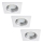 Rabalux - KÉSZLET 3x LED Fürdőszobai beépíthető lámpa 1xGU10/3W/230V IP44