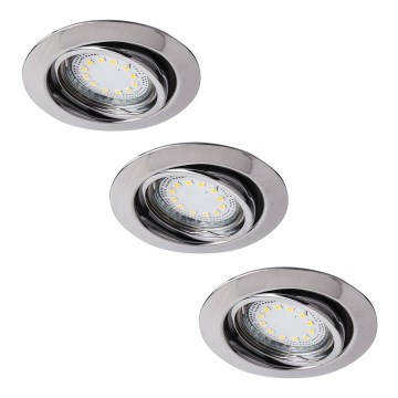 Rabalux - KÉSZLET 3xLED Beépíthető lámpa 3xGU10/3W/230V IP40