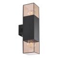 Rabalux - Kültéri fali lámpa 2xE27/60W/230V IP54 fekete