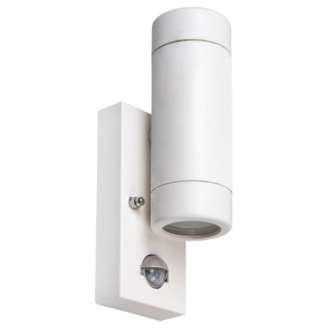 Rabalux - Kültéri fali lámpa érzékelős 2xGU10/10W/230V IP44 fehér