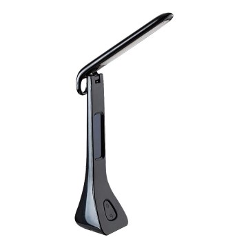 Rabalux - LED állítható fényerejű asztali lámpa kijelzővel LED/7W/5V 4000K fekete