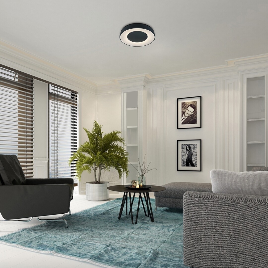 Rabalux - LED dimmelhető mennyezeti lámpa LED/38W/230V fekete 3000-6500K + távirányító átmérő 48 cm