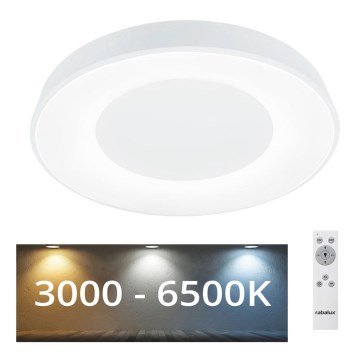 Rabalux - LED dimmelhető mennyezeti lámpa LED/38W/230V 3000-6500K fehér + távirányító átmérő 48 cm