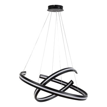 Rabalux - LED fényerőszabályozható csillár kábellel LED/80W/230V 3000-6500K fekete + távirányítóval