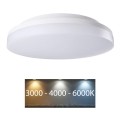 Rabalux - LED fürdőszobai mennyezeti lámpa LED/24W/230V IP54 3000K/4000K/6000K átmérő 28 cm