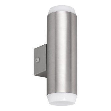 Rabalux - LED Kültéri fali lámpa 2xLED/4W/230V saténový matt króm IP44