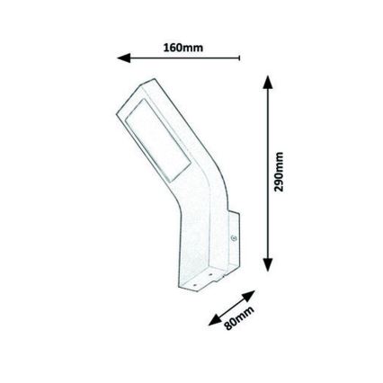Rabalux - LED Kültéri fali lámpa LED/9W/230V IP44