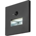 Rabalux - LED lépcsővilágító lámpatest mozgás- és alkonyatérzékelővel LED/1W/230V 3000/4500/6500K fekete