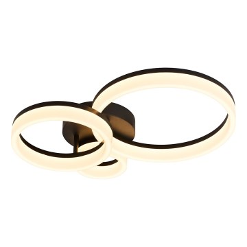 Rabalux - LED Mennyezeti lámpa LED/24W/230V 3000/4000/6500K fekete 38x51 cm