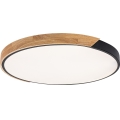 Rabalux - LED mennyezeti lámpa LED/42W/230V 3000/4000/6500K fekete/tölgy átm. 61 cm