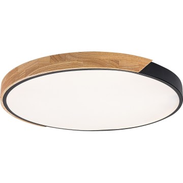 Rabalux - LED mennyezeti lámpa LED/42W/230V 3000/4000/6500K fekete/tölgy átm. 61 cm