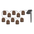 Rabalux - LED Napelemes fényfüzér 10xLED/0,6W/1,2V 5 m IP44 600 mAh