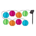 Rabalux - LED Napelemes lánc 8xLED/0,48W/1,2V 4,3 m IP44 600 mAh