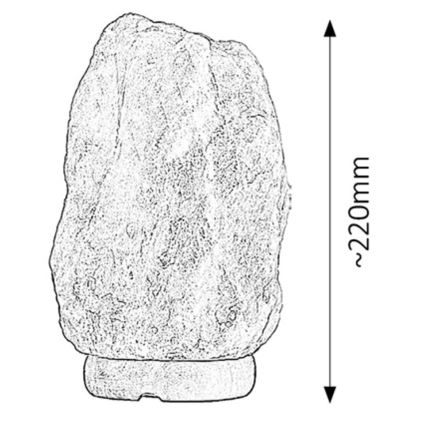 Rabalux - LED sólyomlámpa 1xE14/5W/230V 22 cm 3 kg