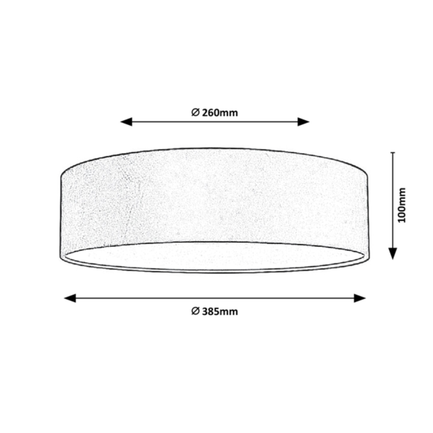 Rabalux - Mennyezeti lámpa 2xE27/10W/230V szürke átm. 38,5 cm