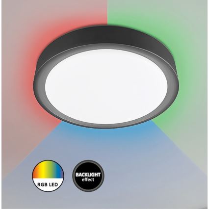Rabalux - RGB LED dimmelhető mennyezeti lámpa érzékelővel, LED/28W/230V, 2700–5000K, átm. 36 cm + távirányító