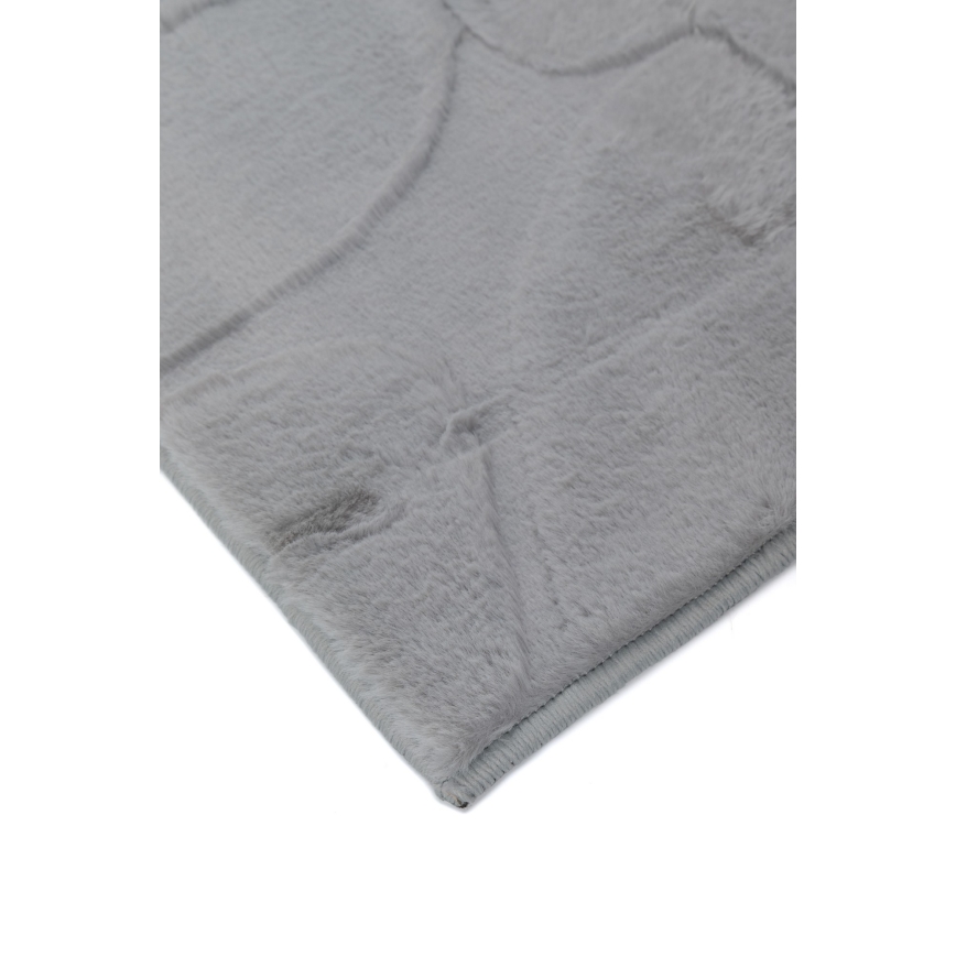 RABBIT 3D szőnyeg 160x230 cm, világosszürke