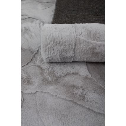 RABBIT 3D szőnyeg 160x230 cm, világosszürke