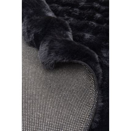 RABBIT BUBBLE szőnyeg, 160 cm, fekete