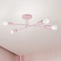 Ráépített CAMBRIDGE csillár 4xE27/15W/230V rózsaszín