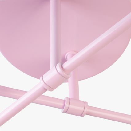 Ráépített CAMBRIDGE csillár 4xE27/15W/230V rózsaszín