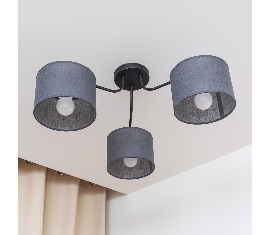 Ráépített csillár ALBA 3xE27/15W/230V szürke P