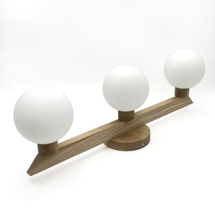 Ráépített csillár ANTONIO 3xG9/5W/230V tölgy/fehér