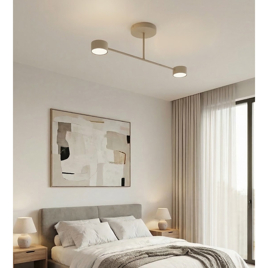 Ráépített csillár HALO 2xGX53/10W/230V bézs