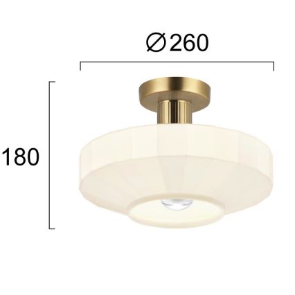 Ráépített csillár VIVIAN 1xE27/40W/230V arany
