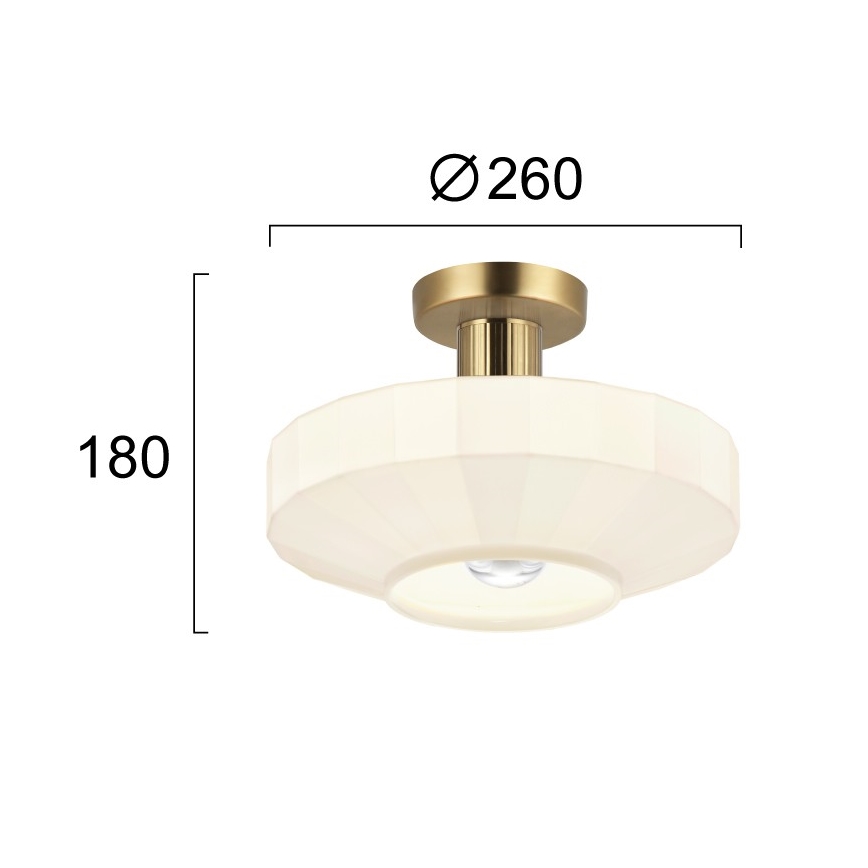 Ráépített csillár VIVIAN 1xE27/40W/230V arany