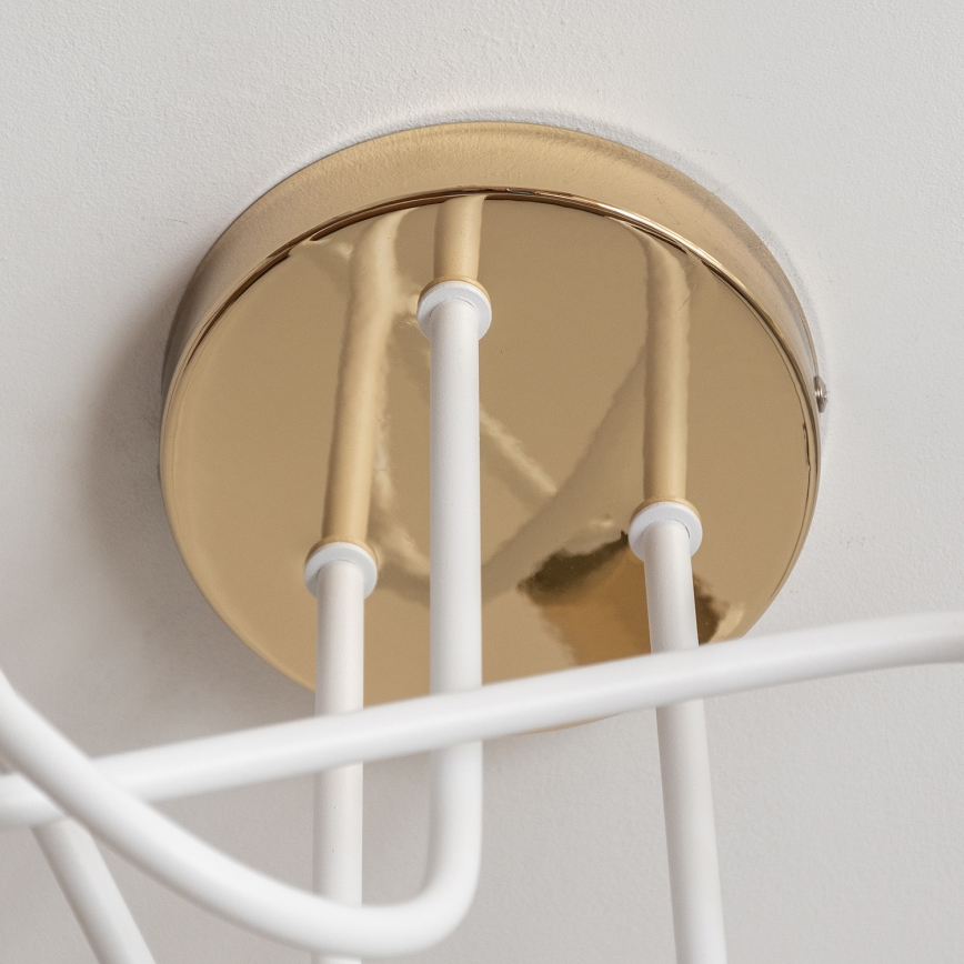 Ráépíthető csillár OXFORD 3xE27/15W/230V arany/fehér