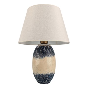 RAMZES asztali lámpa 1xE27/40W/230V bézs/kék