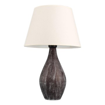 RAMZES asztali lámpa 1xE27/40W/230V fehér/barna