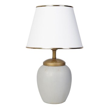 RAMZES asztali lámpa 1xE27/40W/230V fehér/szürke