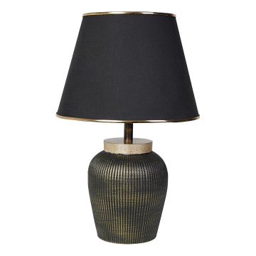 RAMZES asztali lámpa 1xE27/40W/230V fekete/arany