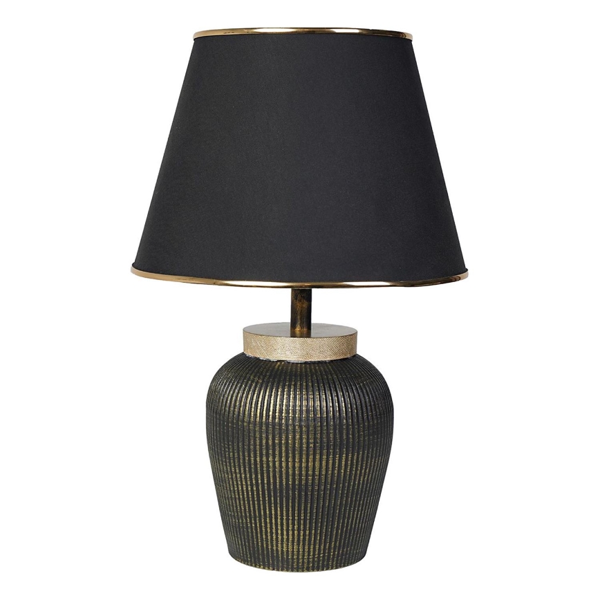 RAMZES asztali lámpa 1xE27/40W/230V fekete/arany