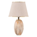 RAMZES asztali lámpa 1xE27/40W/230V krémszínű/arany