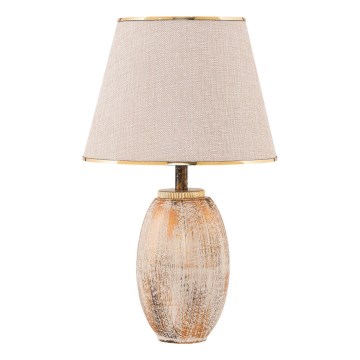 RAMZES asztali lámpa 1xE27/40W/230V krémszínű/arany