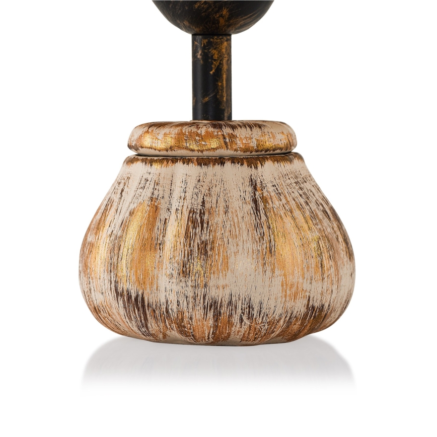 RAMZES asztali lámpa 1xE27/40W/230V krémszínű/arany