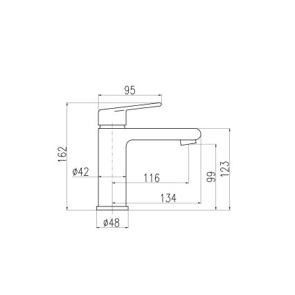 RAV Slezák CO128.0 - COLORADO mosdócsaptelep 16,2 cm, fényes króm