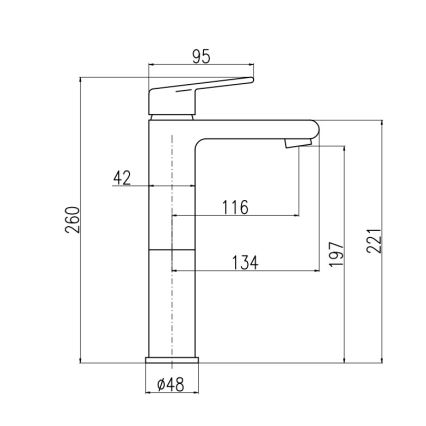 RAV Slezák CO130.0CMATZ - COLORADO 26 cm mosdócsaptelep, fekete/arany