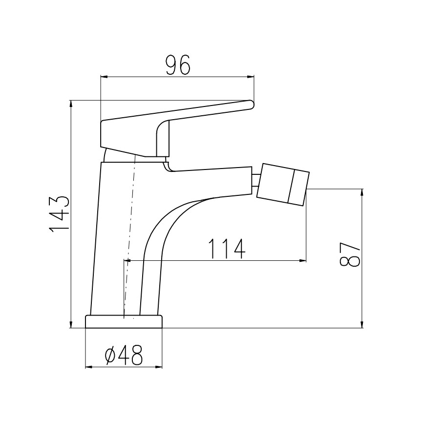 RAV Slezák CO145.0KCMATZ - Bidé csaptelep + leeresztő COLORADO 14,3 cm fekete/arany