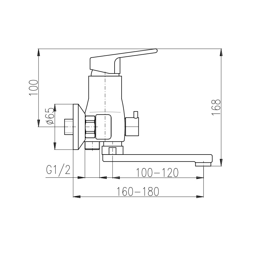 RAV Slezák CO151.5 - COLORADO kádcsaptelep, fényes króm