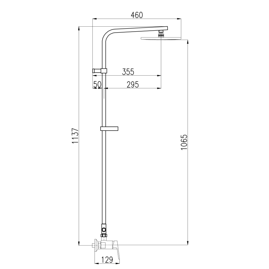 RAV Slezák CO182.5/6 - COLORADO zuhanyszett csapteleppel, fényes króm