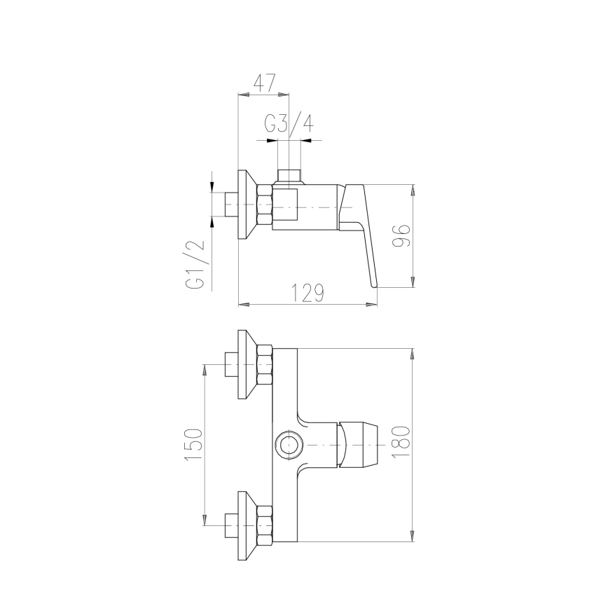 RAV Slezák CO182.5Z - COLORADO zuhanycsaptelep, fényes arany
